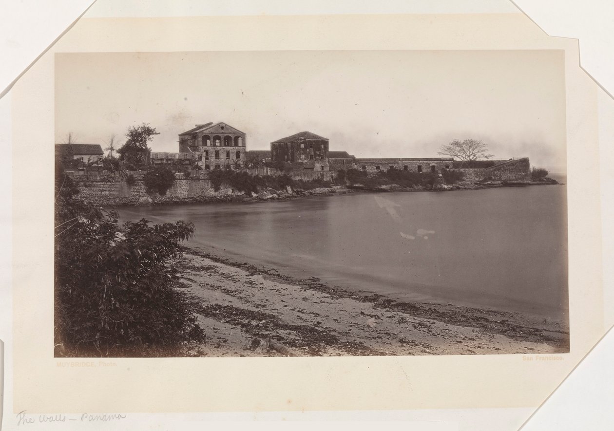 Die Mauern, Panama von Eadweard Muybridge