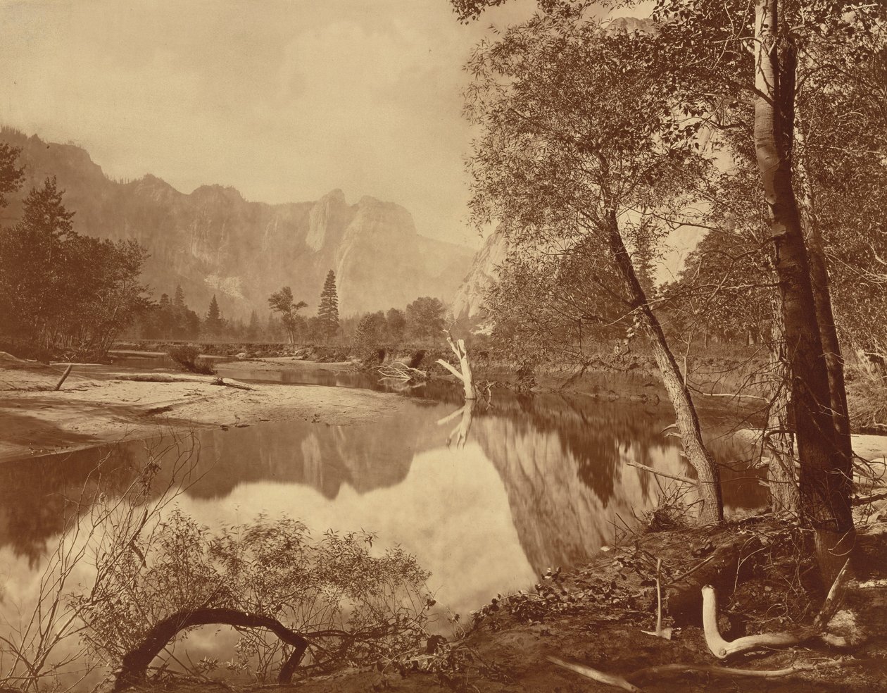 Tal des Yosemite vom Mosquito Camp, Nr. 22 von Eadweard Muybridge