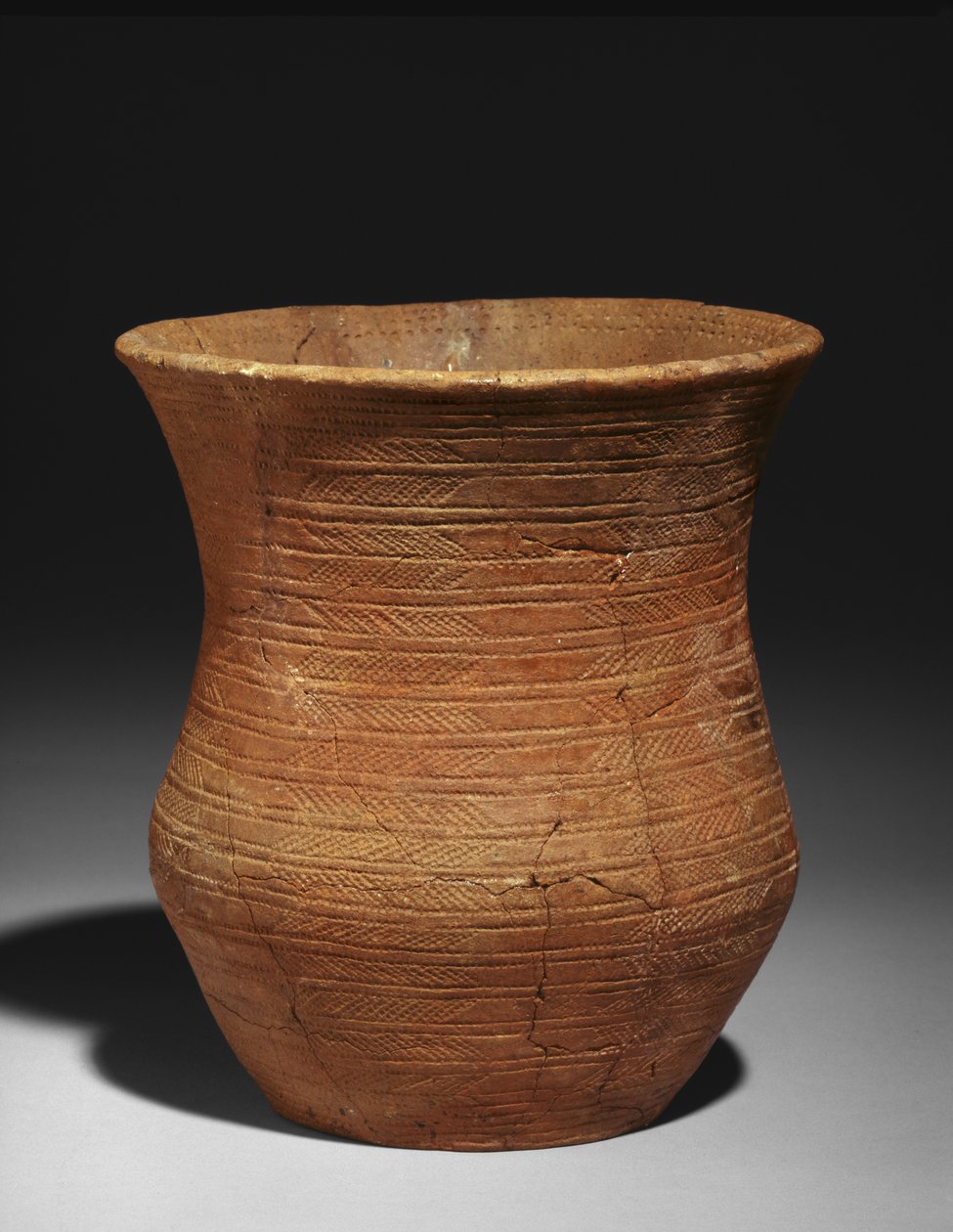 Glockenbecher aus einem Grab in Radley, Barrow Hills, ca. 2500-2150 v. Chr. (Ton) von Early Bronze Age