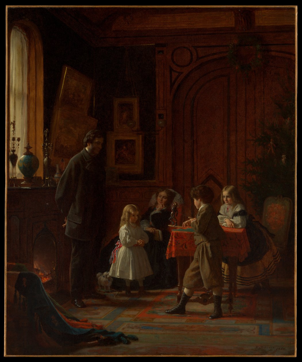 Weihnachtszeit, Die Familie Blodgett von Eastman Johnson