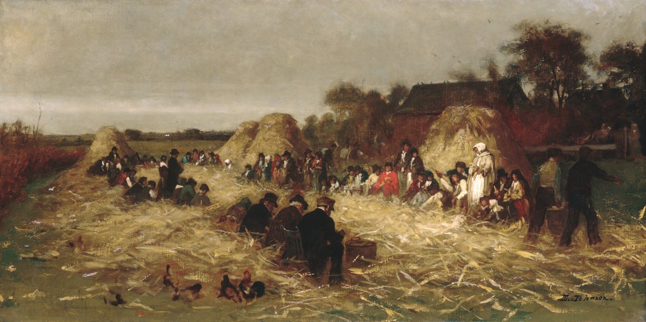 Maisernte auf Nantucket, ca. 1875 von Eastman Johnson