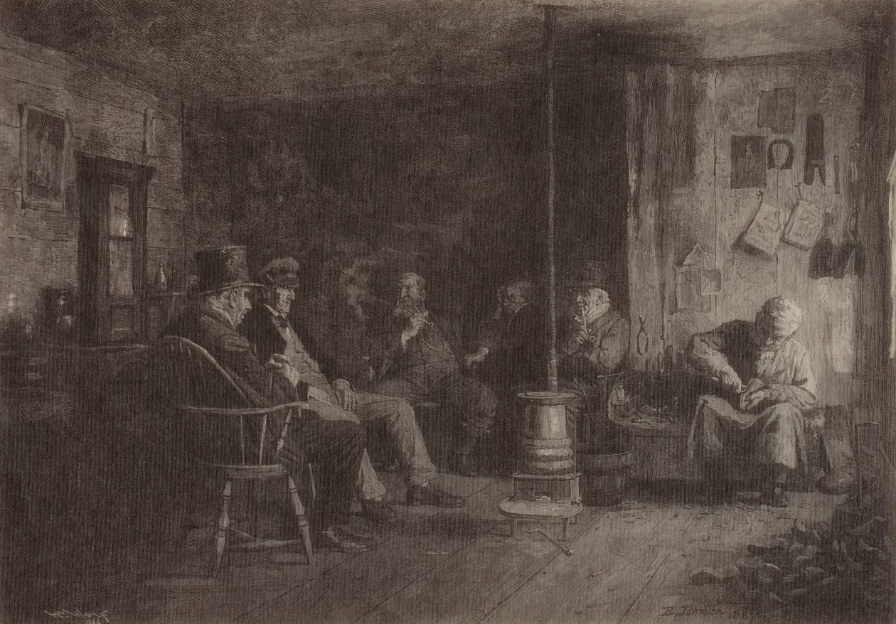 Die Nantucket-Schule der Philosophie von Eastman Johnson