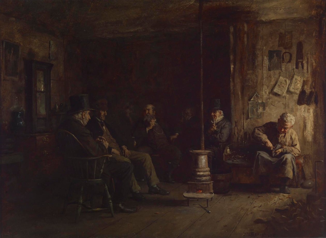 Die Nantucket-Schule der Philosophie von Eastman Johnson