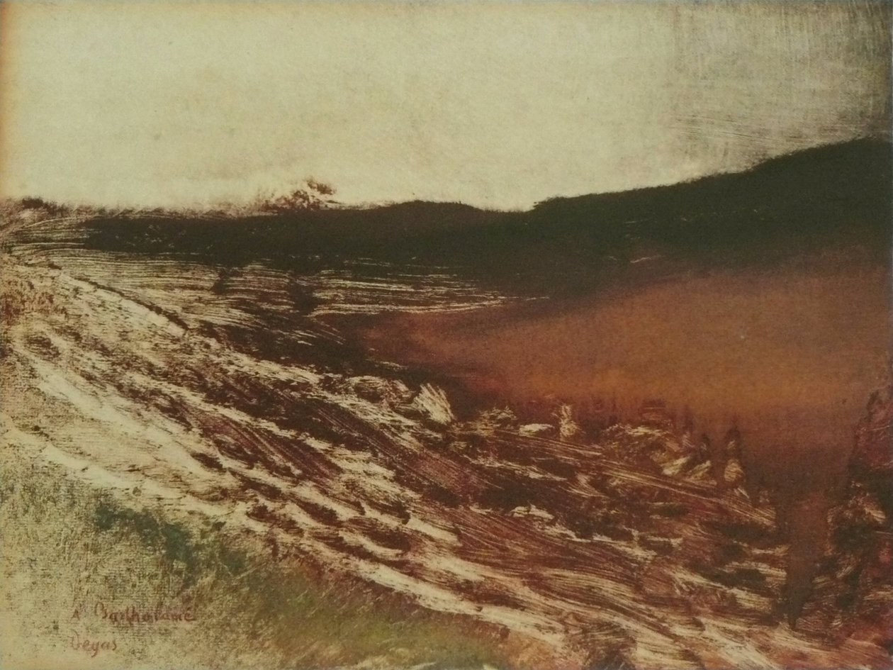 Landschaft von Burgund von Edgar Degas