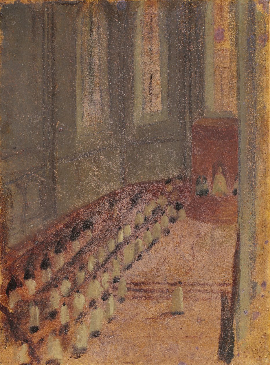 Zeremonie der Ordination in der Kathedrale von Lyon von Edgar Degas