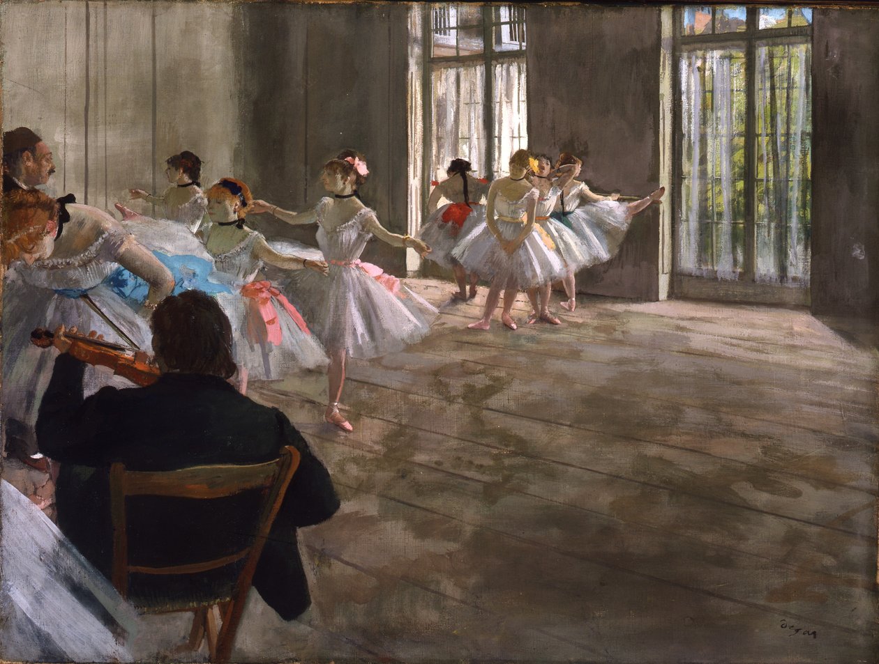 Wiederholung im Foyer, ca. 1875 von Edgar Degas