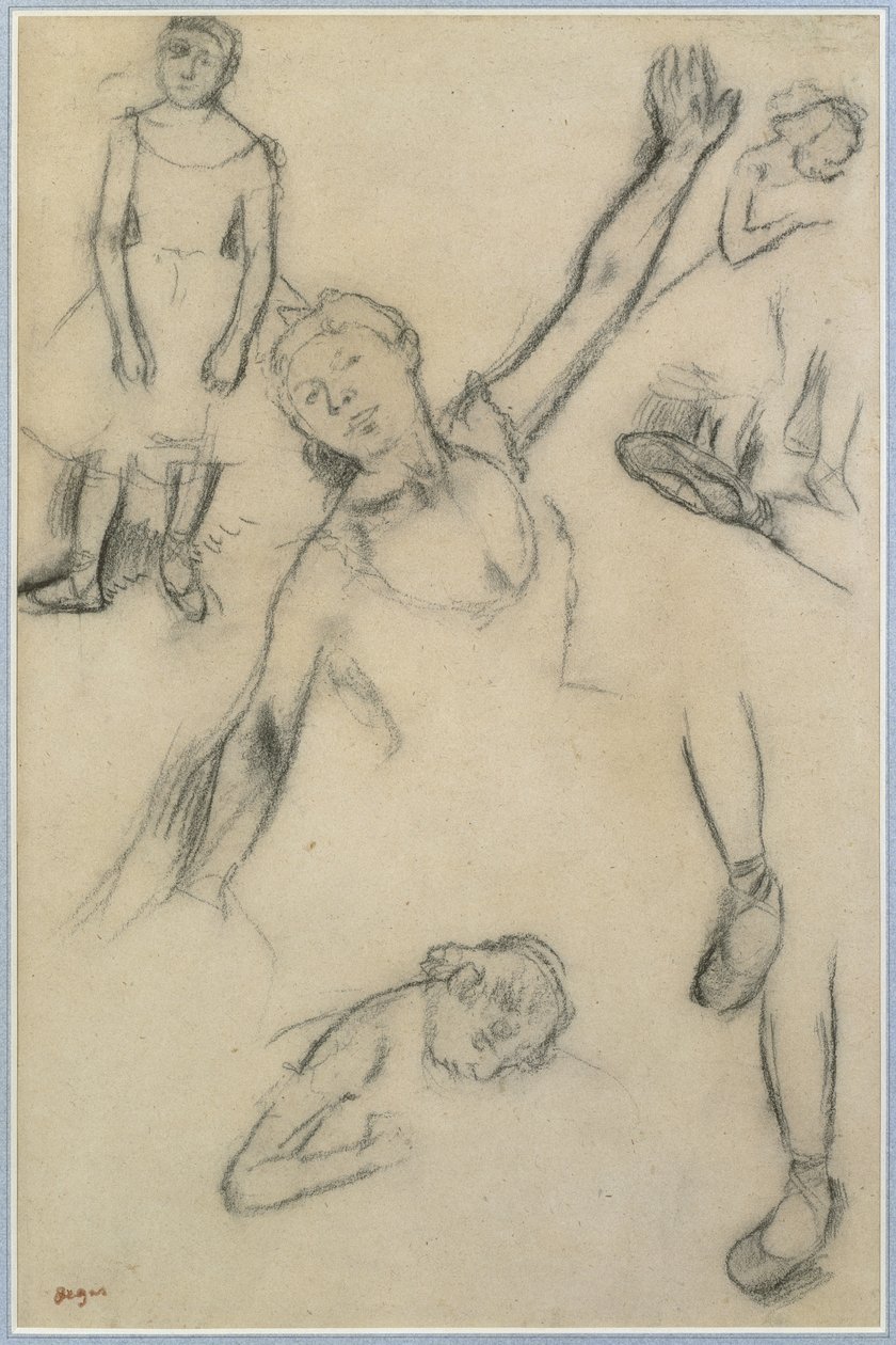 Studie von Tänzern von Edgar Degas