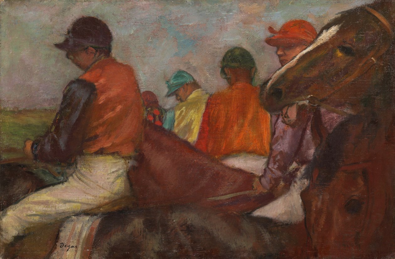 Die Jockeys von Edgar Degas