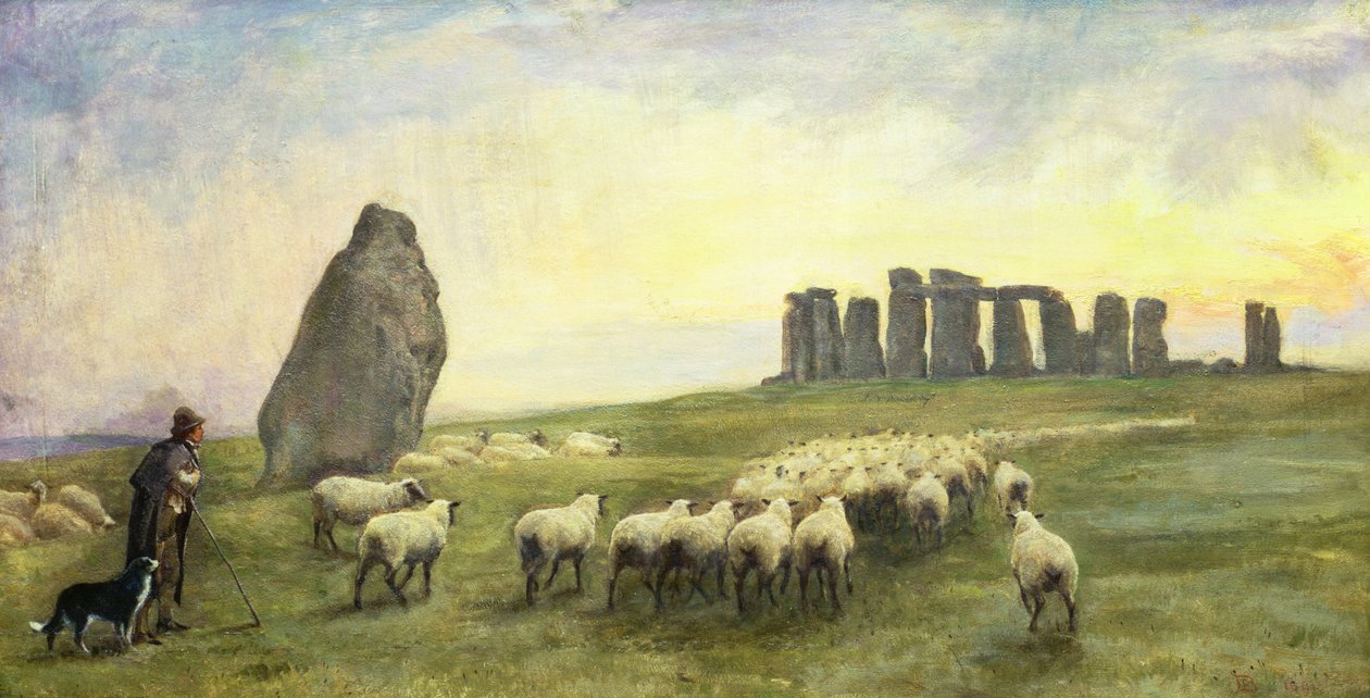Heimkehr, Stonehenge, Wiltshire, 1891 von Edgar Barclay