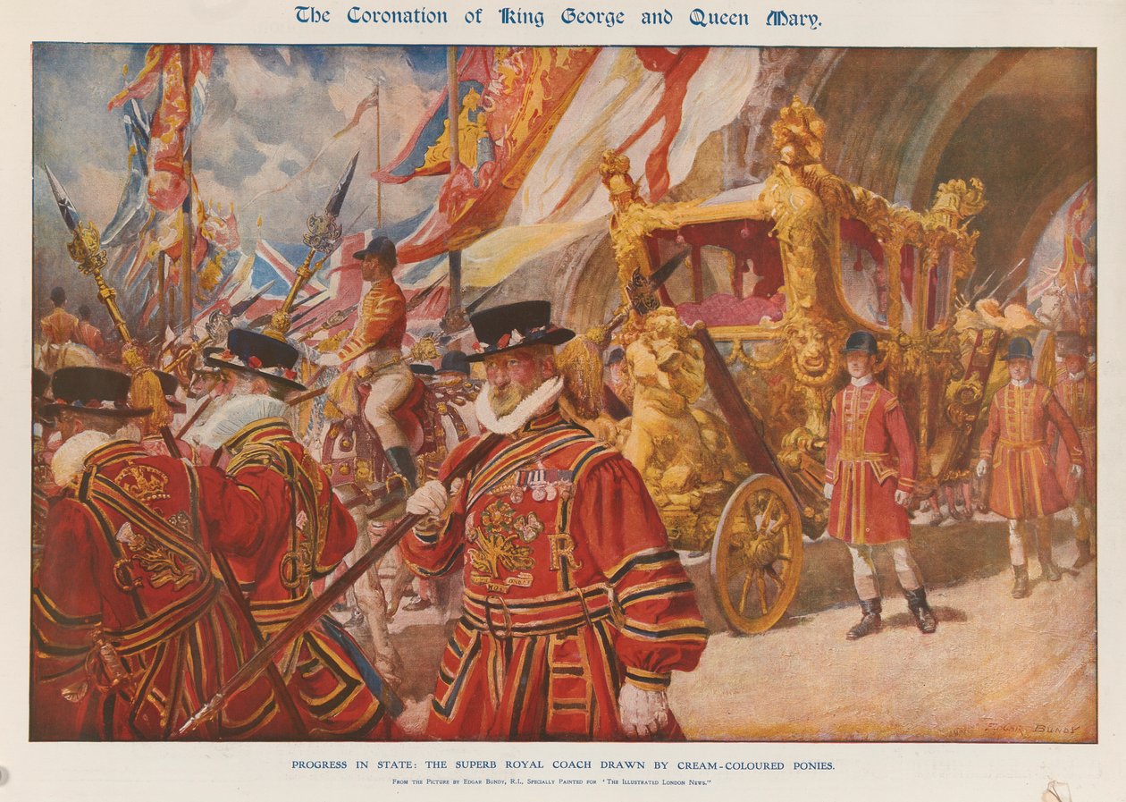 Die Krönung von König George V. von Edgar Bundy