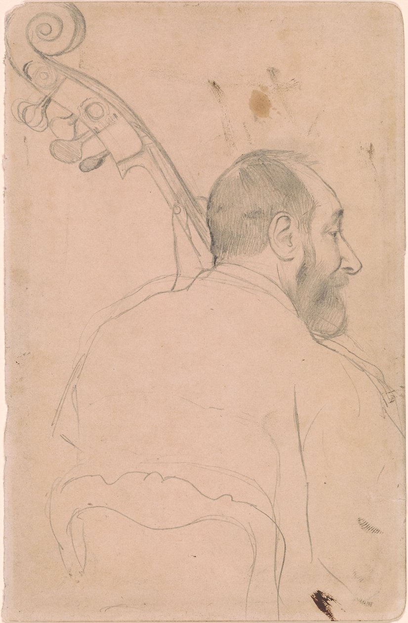 Achille Gouffe, Kontrabassspieler an der Pariser Oper von Edgar Degas