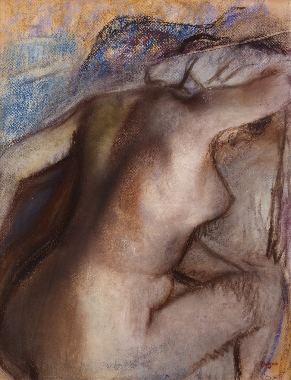 Nach dem Bad, Frau trocknet sich ab von Edgar Degas