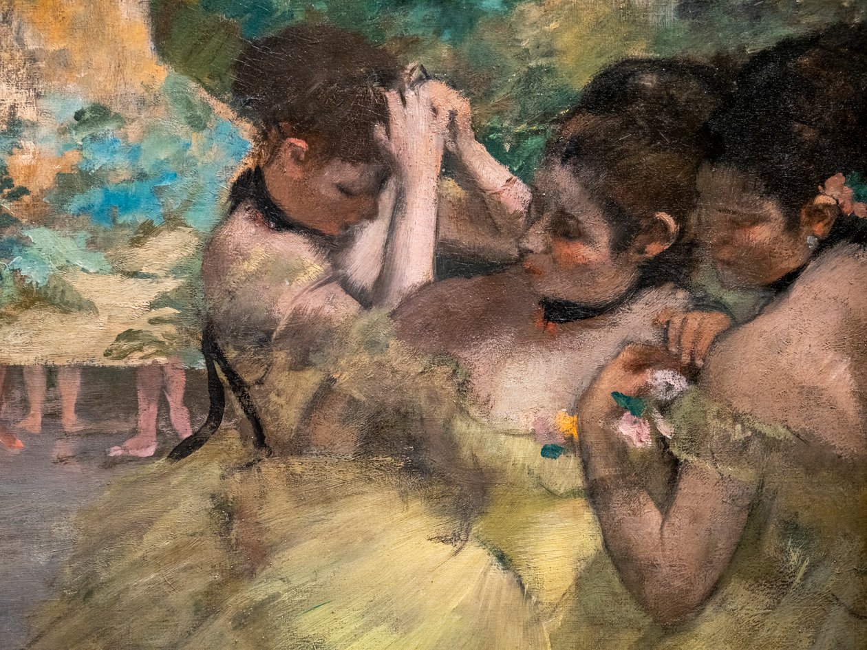 Hinter den Kulissen (Detail) von Edgar Degas