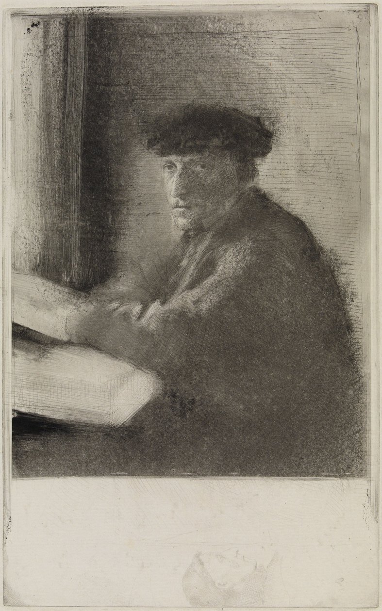 Der Stecher Joseph Tourny, in halber Figur von Edgar Degas