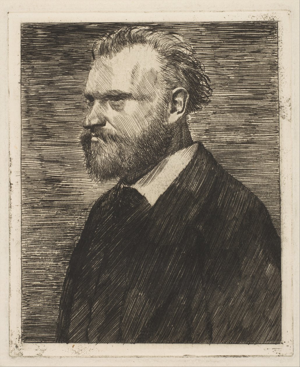 Édouard Manet, Brustbild-Porträt von Edgar Degas