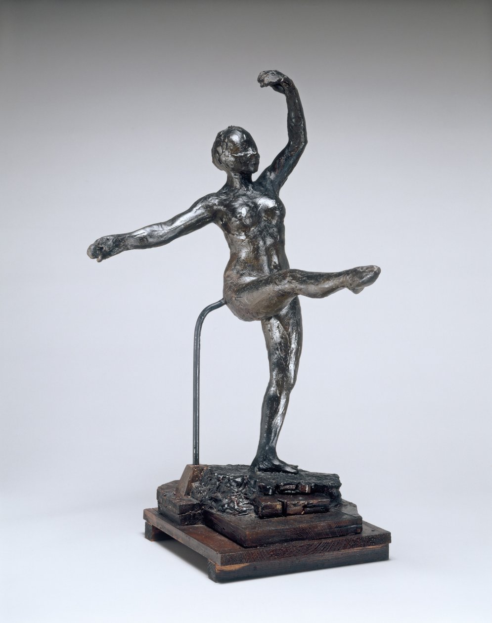 Vierte Position vorne, auf dem linken Bein von Edgar Degas