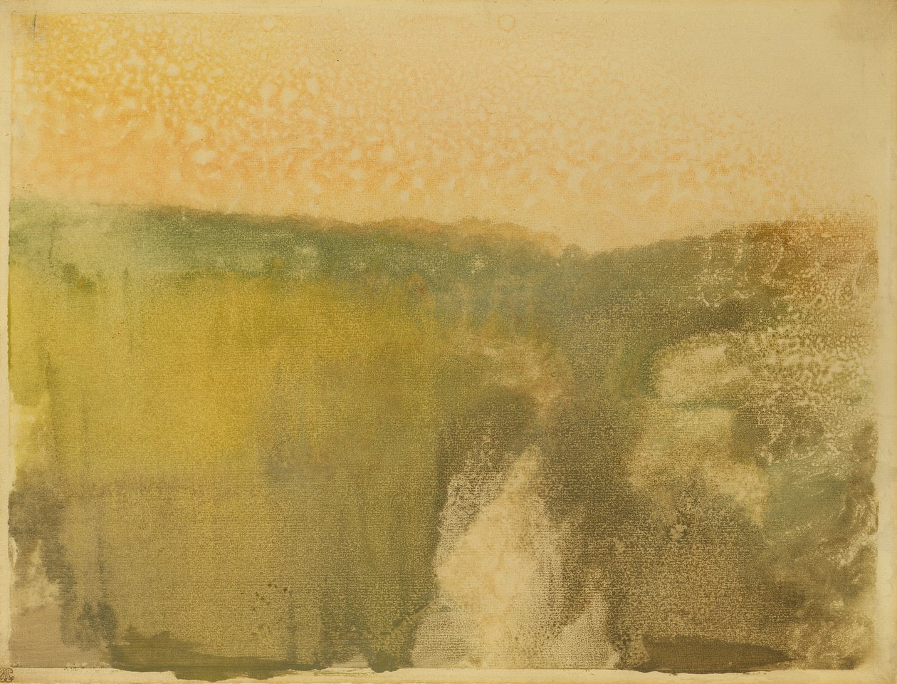 Grüne Landschaft, ca. 1890 von Edgar Degas