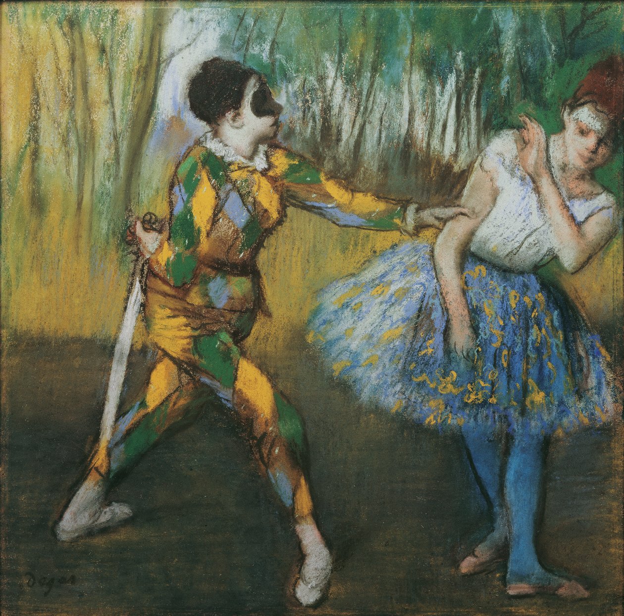 Harlekin und Colombine von Edgar Degas