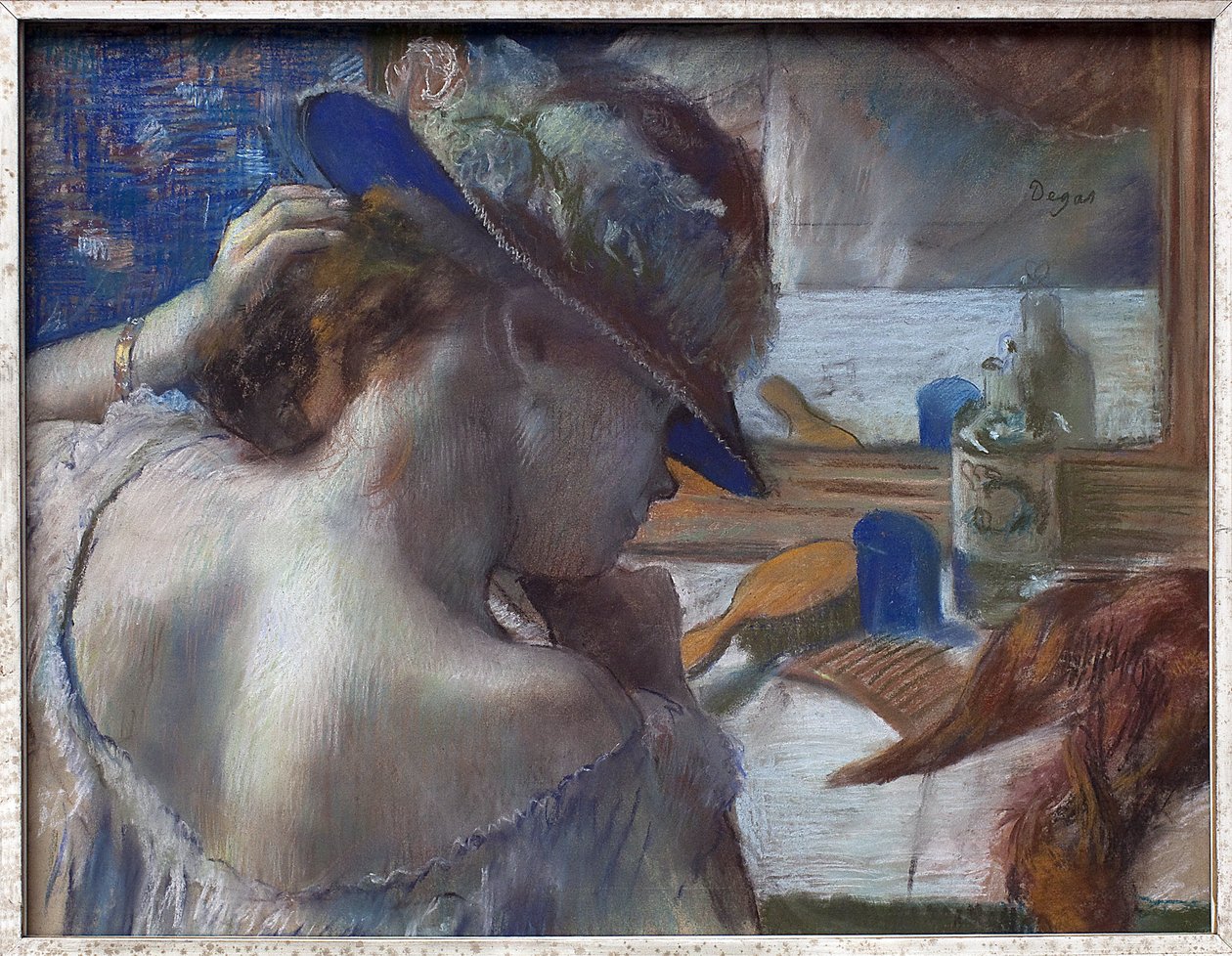 Vor dem Spiegel von Edgar Degas