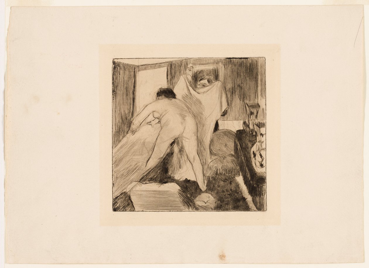 Nach dem Bad von Edgar Degas