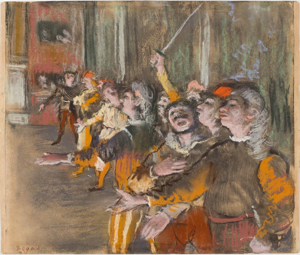 Les Choristes (Die Chorsänger), 1877 von Edgar Degas