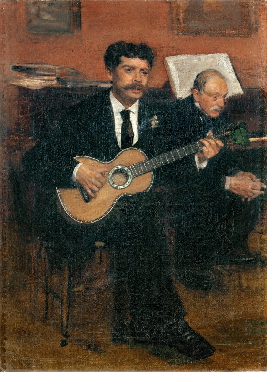 Lorenzo Pagans, spanischer Tenor von Edgar Degas