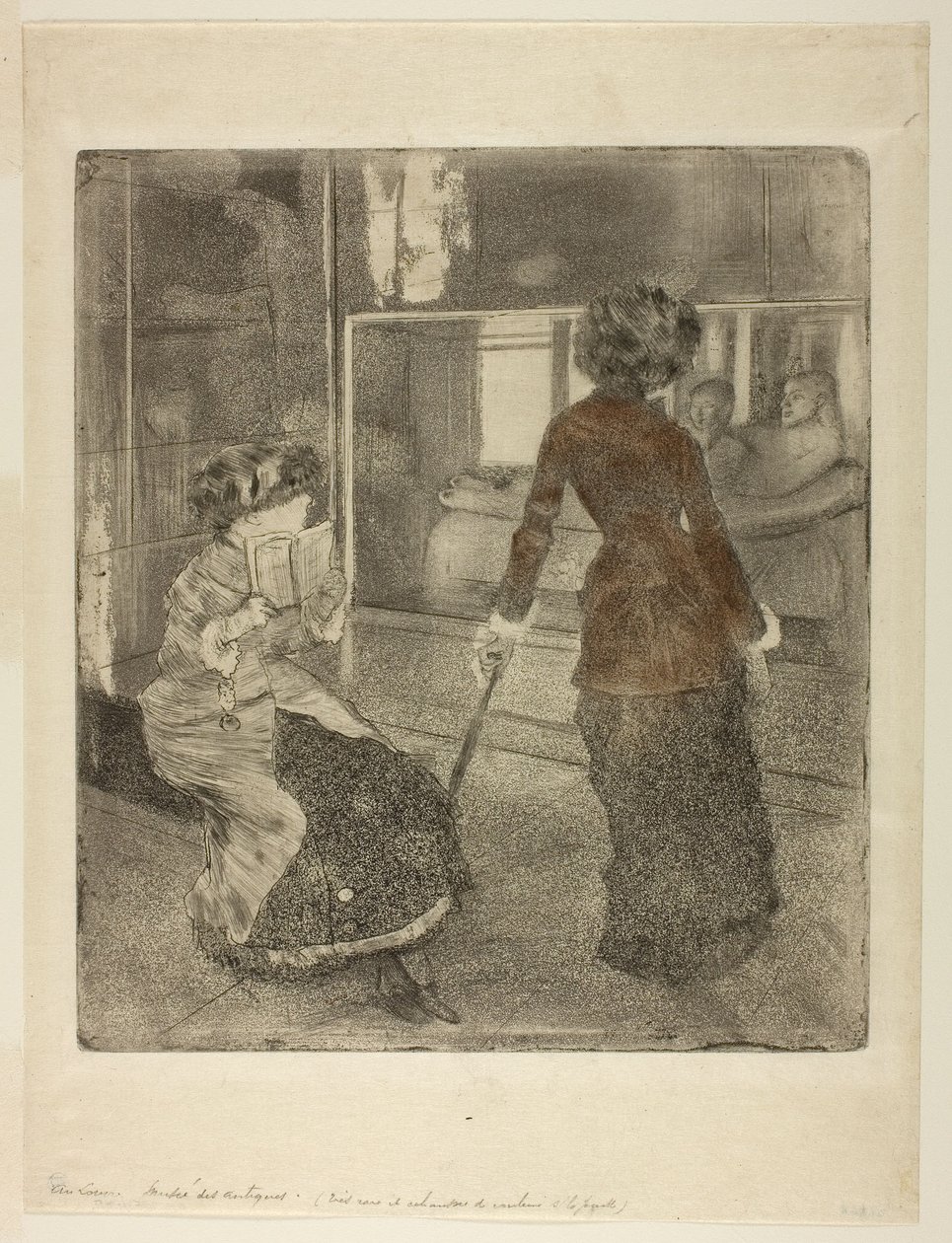 Mary Cassatt im Louvre: Die etruskische Galerie von Edgar Degas