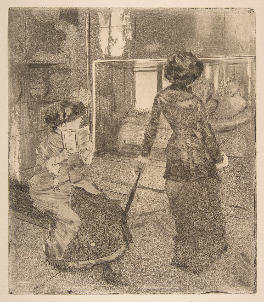 Mary Cassatt im Louvre: Die etruskische Galerie von Edgar Degas