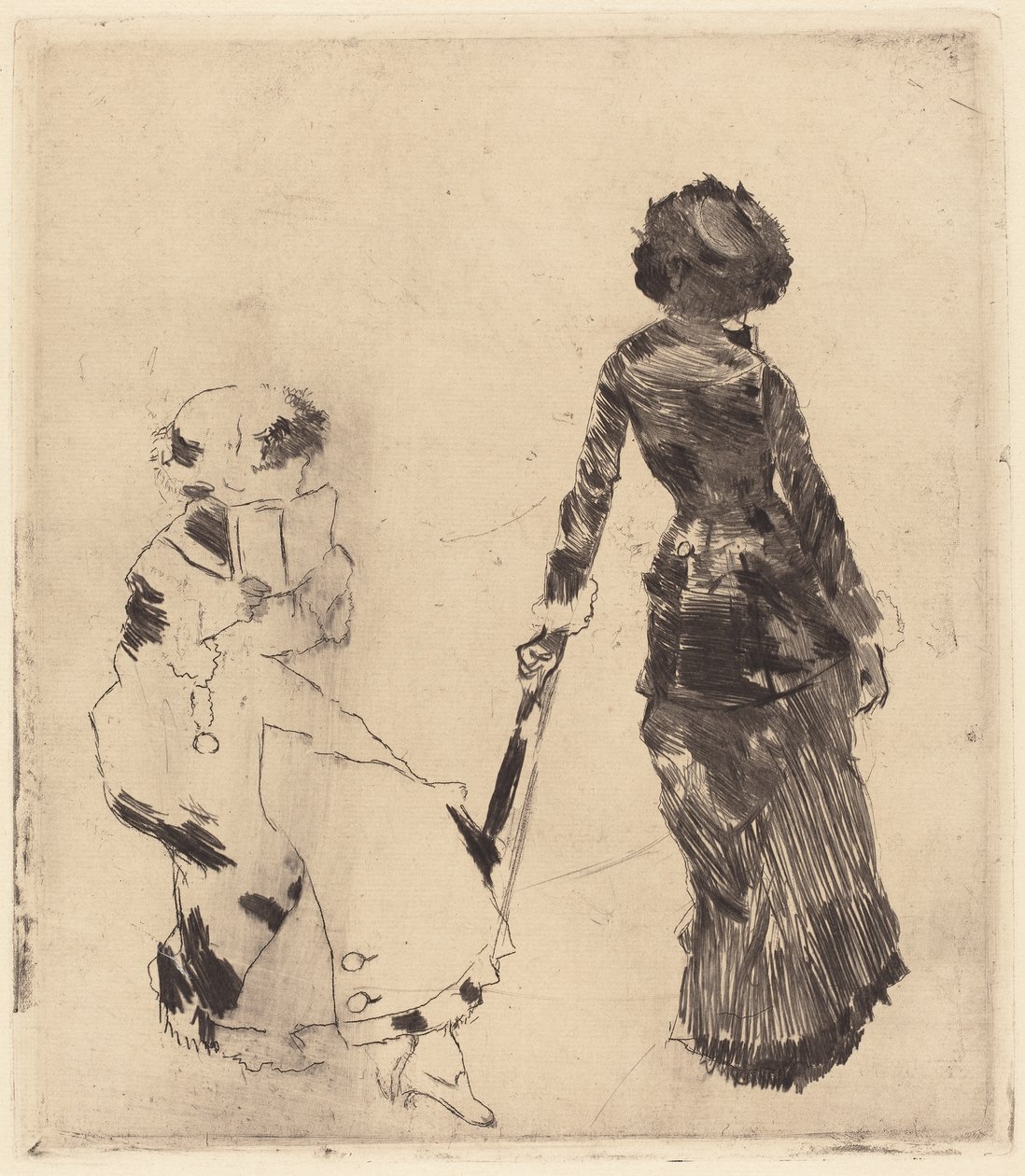 Mary Cassatt im Louvre: Die etruskische Galerie von Edgar Degas