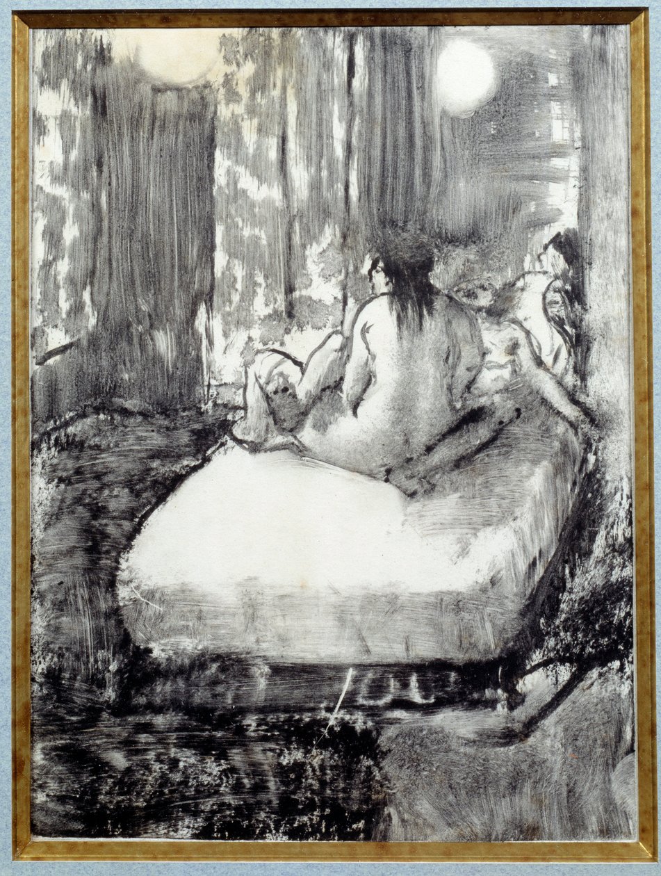 Auf dem Bett von Edgar Degas