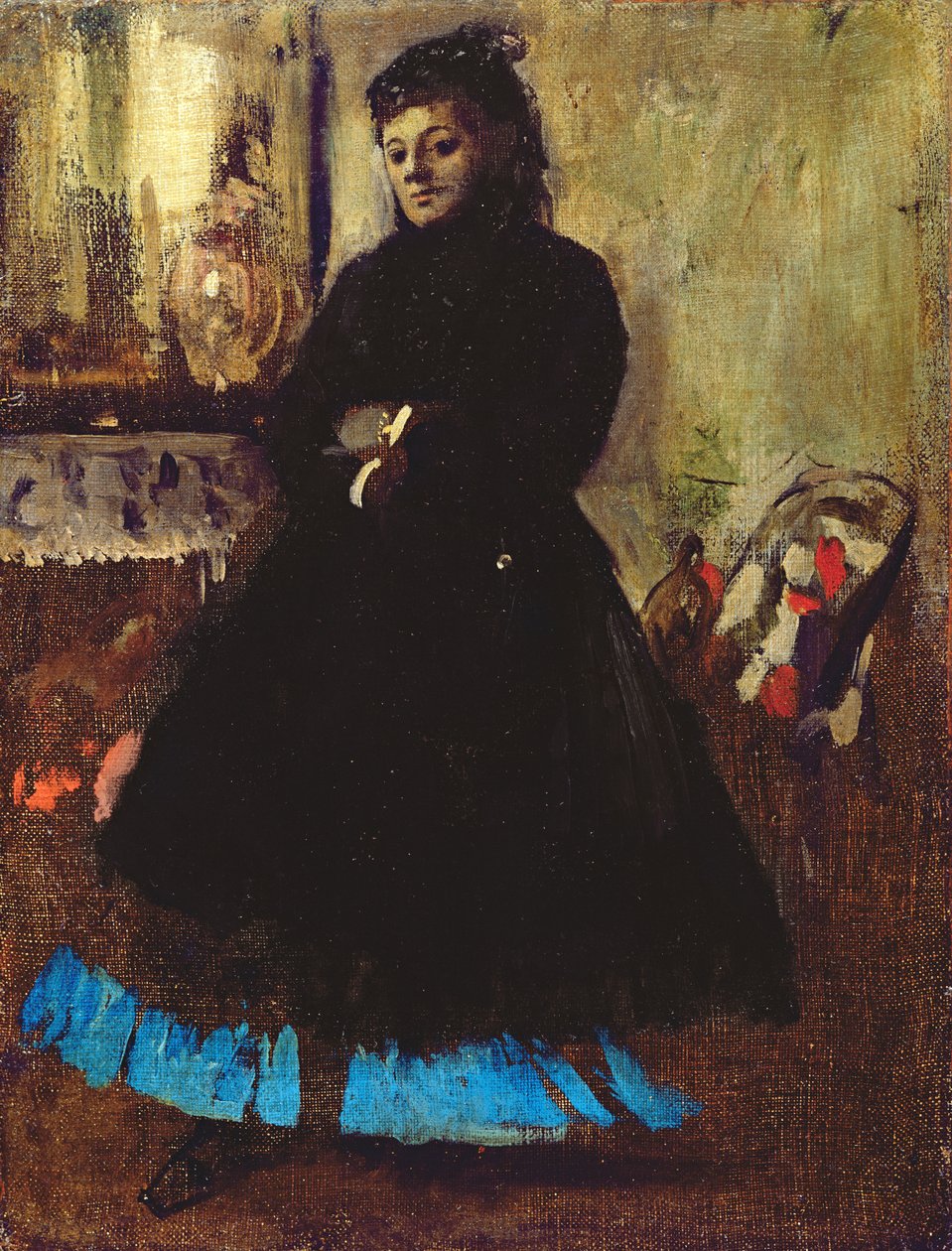 Porträt von Madame Ducros, 1858 von Edgar Degas