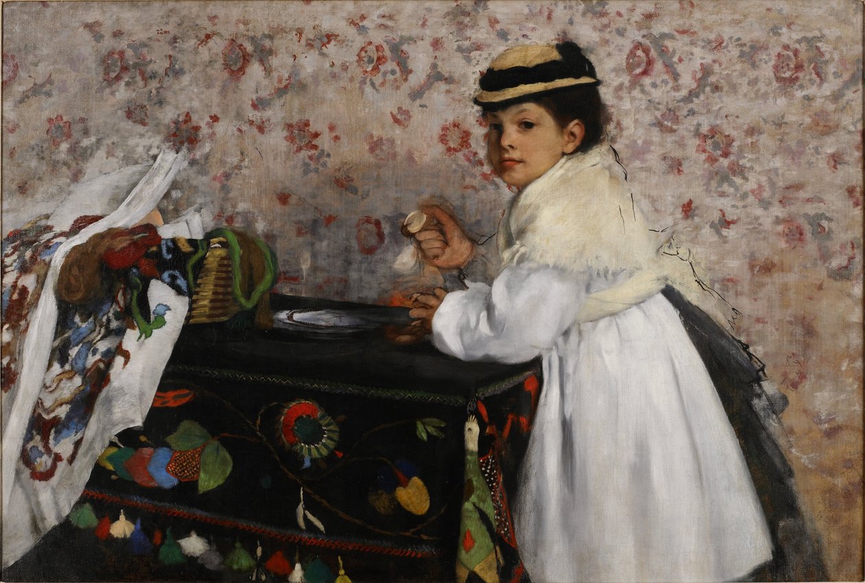 Porträt von Mlle. Hortense Valpinçon von Edgar Degas
