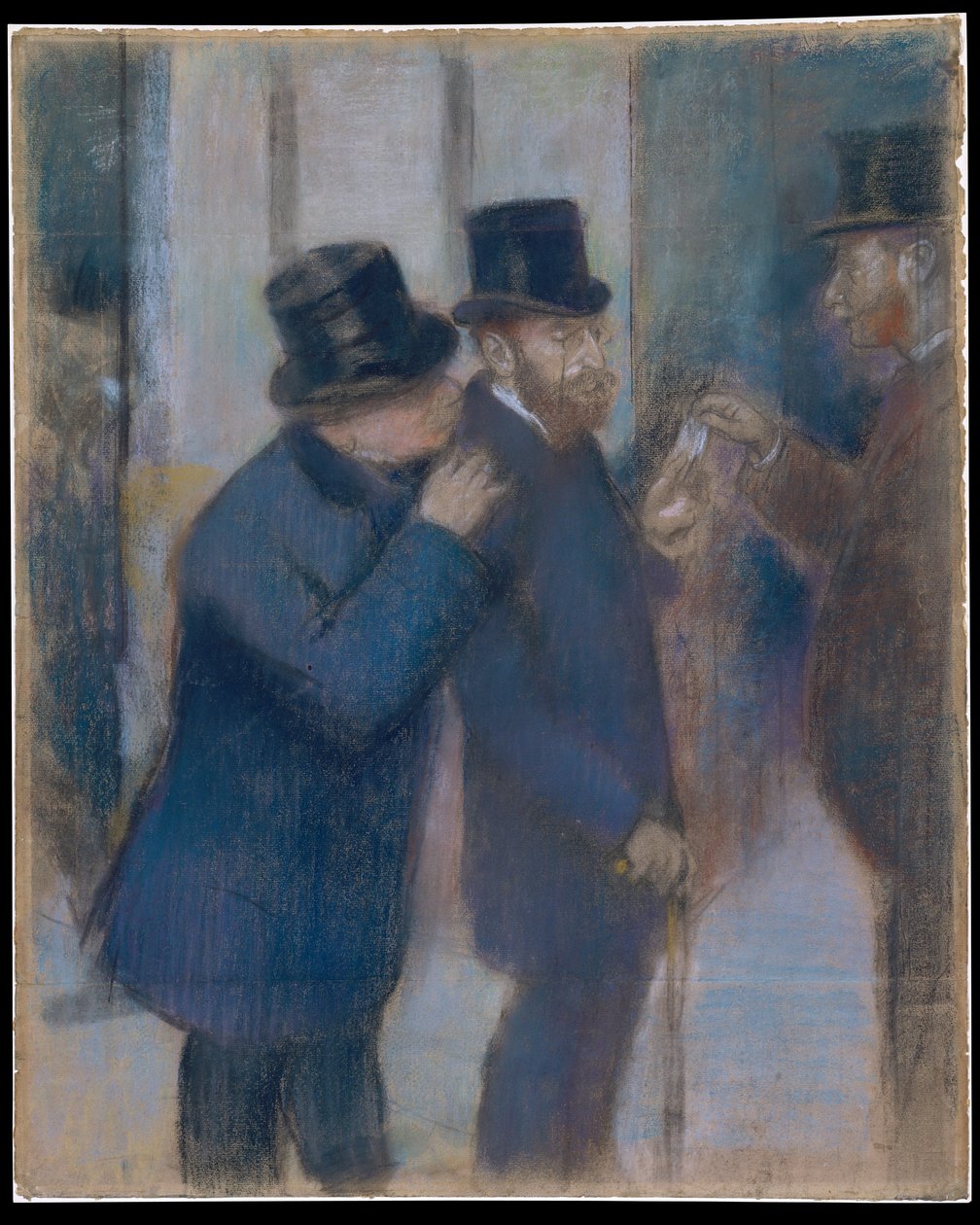 Porträts an der Börse von Edgar Degas