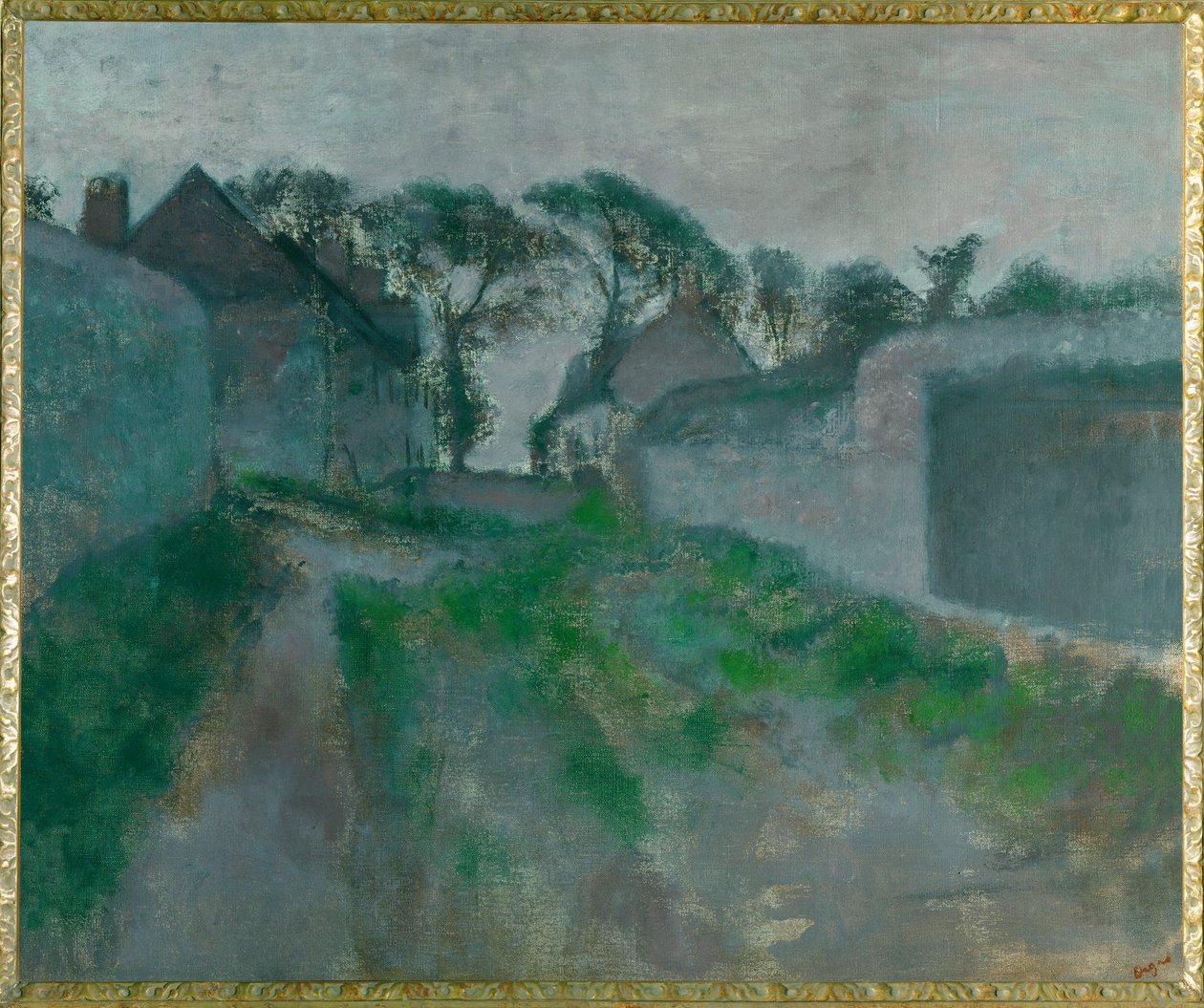Dorfstraße Saint Valery-sur-Somme von Edgar Degas