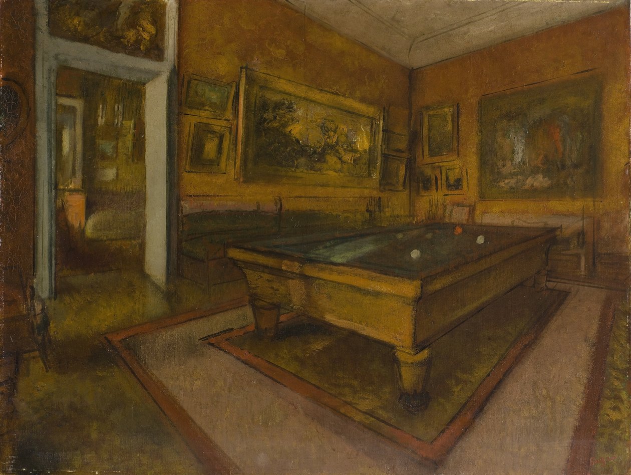 Billardzimmer im Ménil-Hubert von Edgar Degas