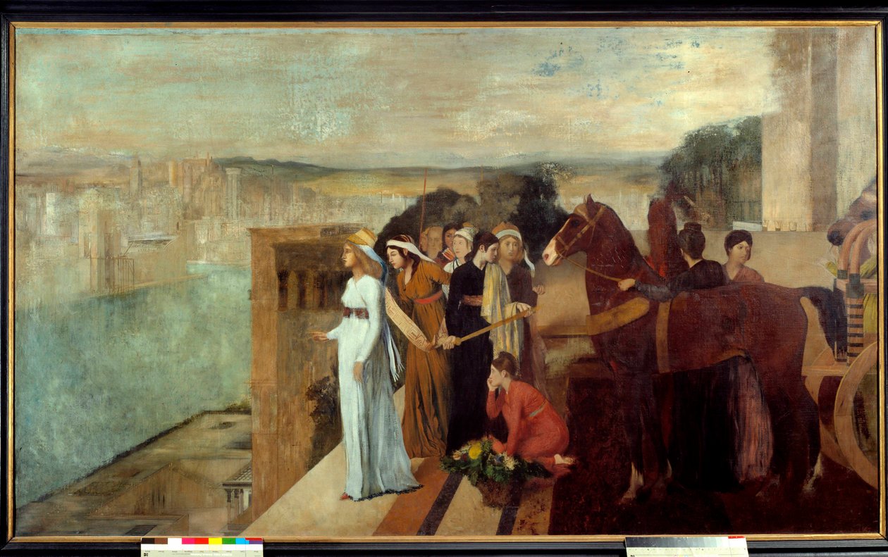 Semiramis baut Babylon von Edgar Degas