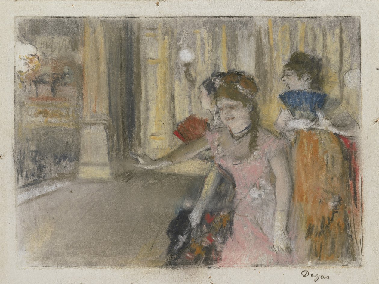Sänger auf der Bühne, 1877-79 von Edgar Degas