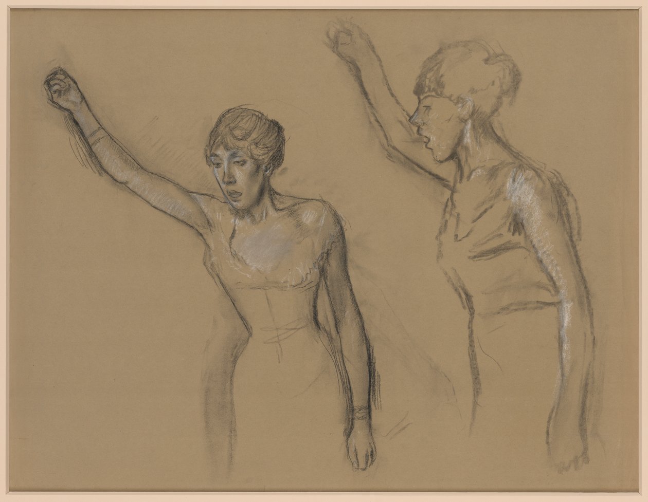 Studie eines Sängers von Edgar Degas