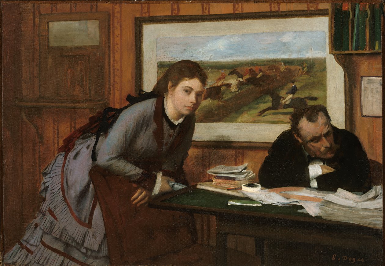 Schmollen, ca. 1870 von Edgar Degas
