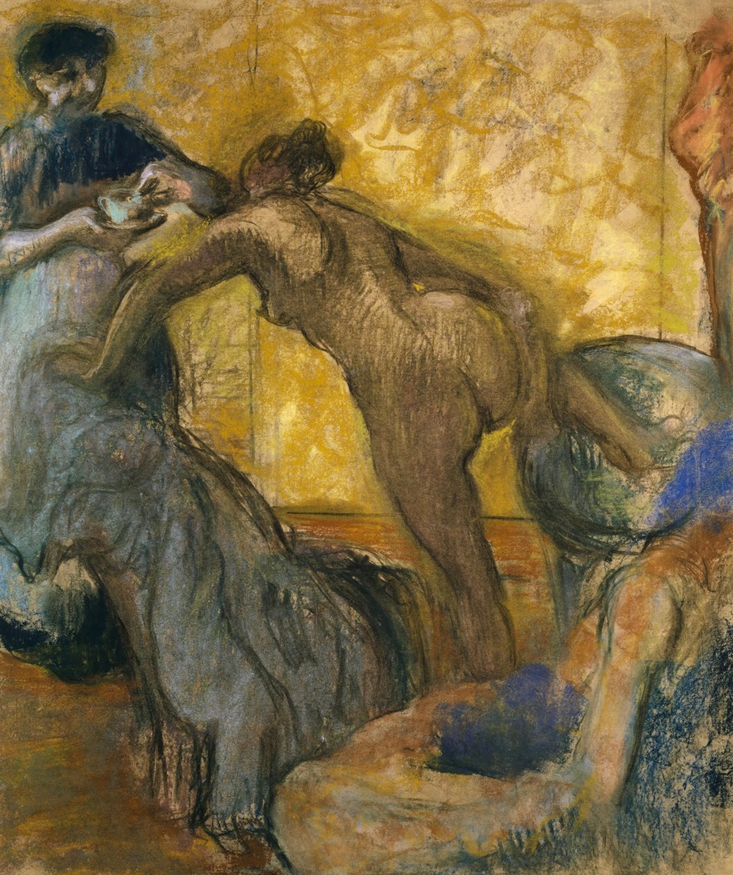 Die Tasse heiße Schokolade von Edgar Degas