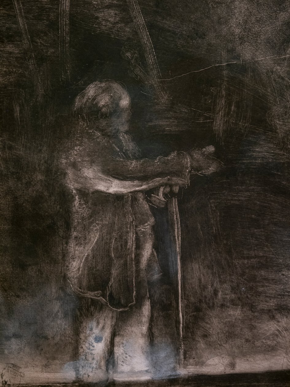 Der Ballettmeister (Detail) (ausgeführt in Zusammenarbeit mit Ludovic Lepic) von Edgar Degas