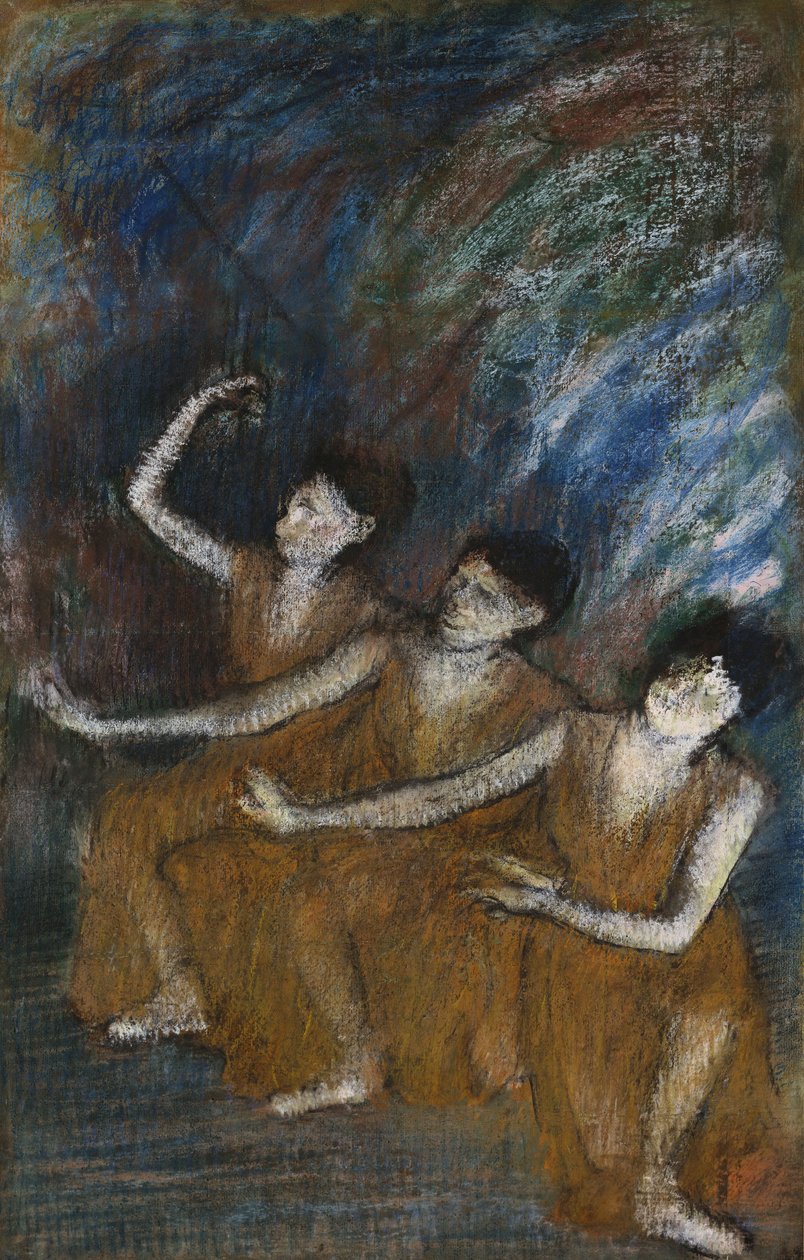 Drei Tänzer, ca. 1895-98 von Edgar Degas