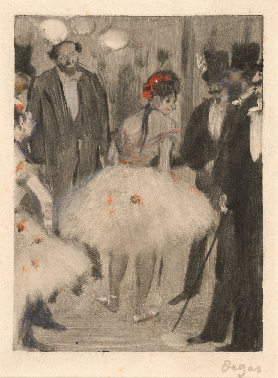 Virginie wird bewundert, während der Marquis Cavalcanti zusieht, ca. 1880-83 von Edgar Degas