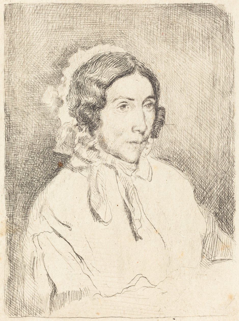 Frau mit Rüschenhaube von Edgar Degas