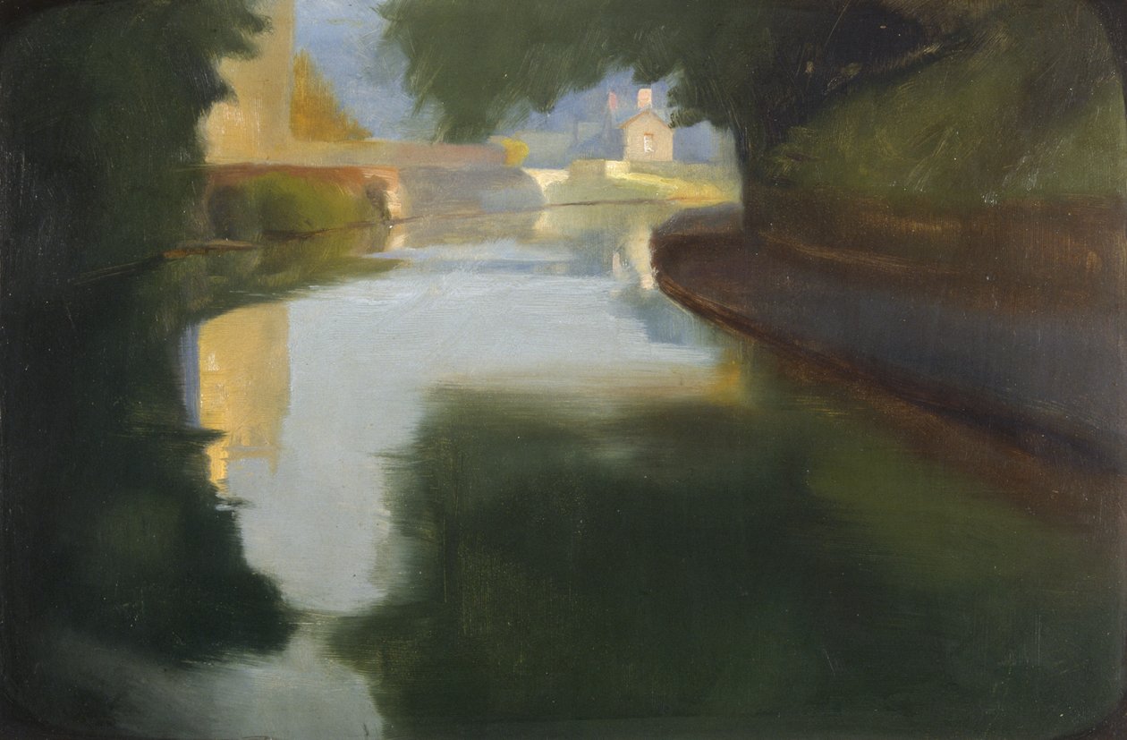 Sonnenuntergang: der Glamorgan-Kanal von Edgar Herbert Thomas