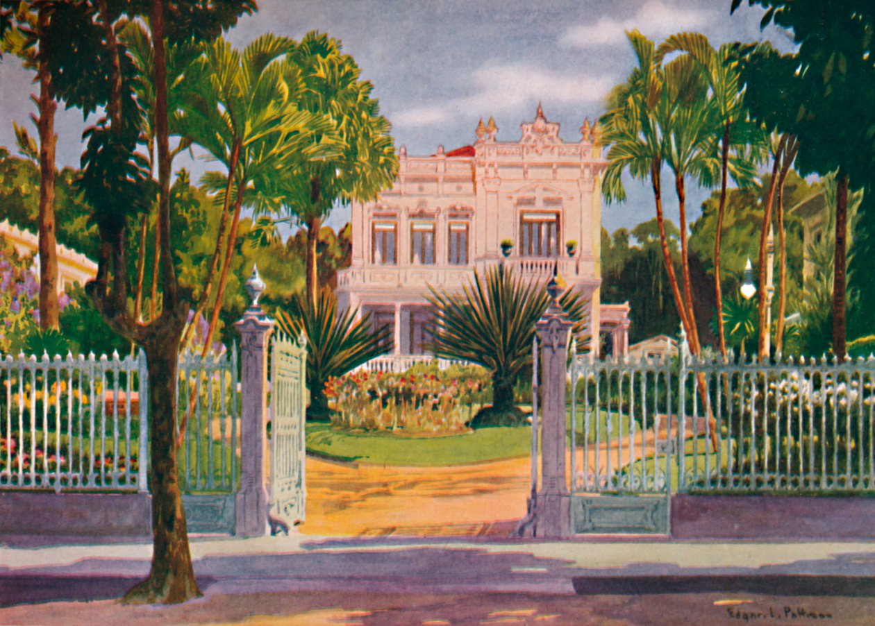 Residenz von Graf Paulo de Frontin, Petropolis, 1914 von Edgar L Pattison