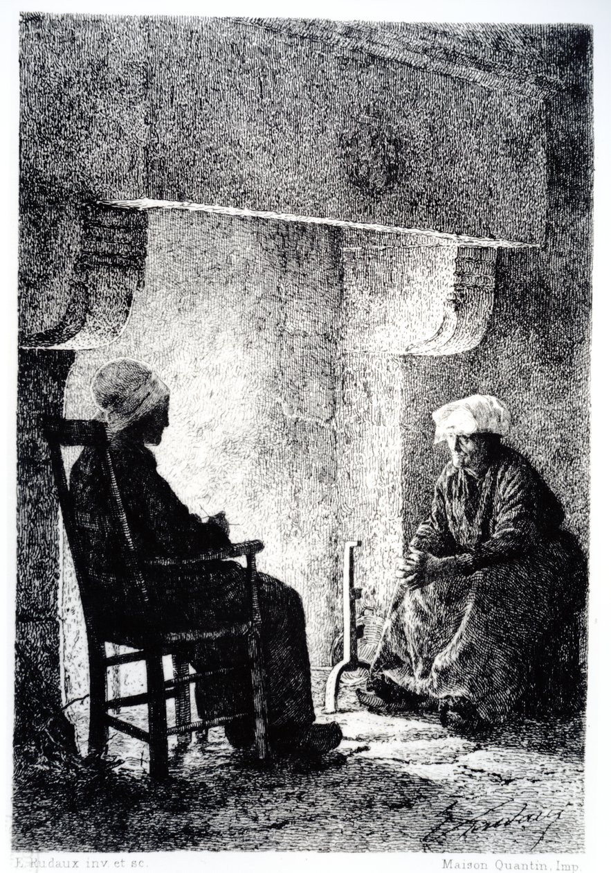 Illustration aus Der Teufelspool von George Sands von Edmond Adolphe Rudaux