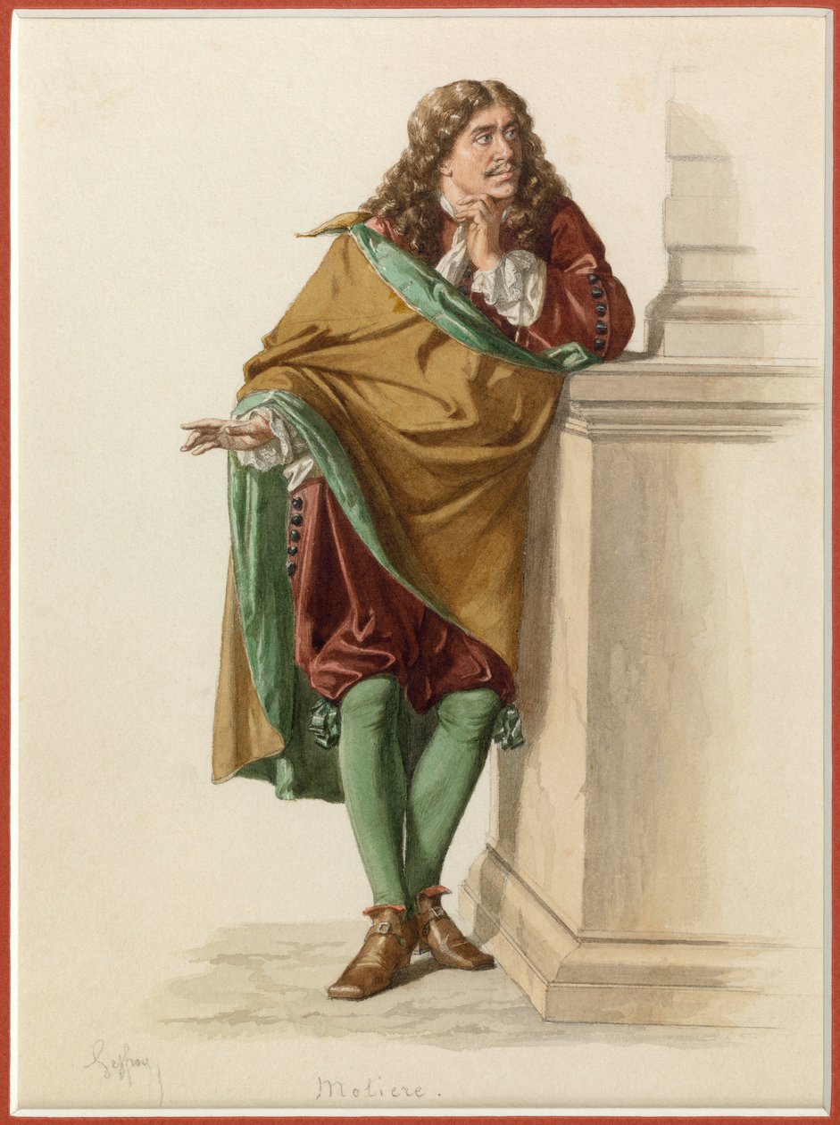 Porträt von Molière, um 1870 von Edmond Aime Florentin Geffroy