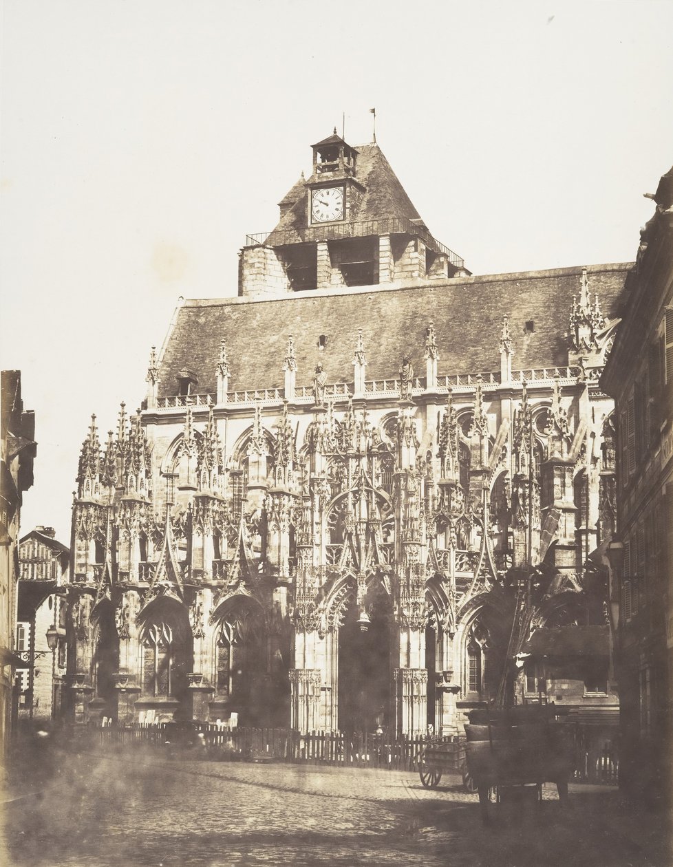 Kathedrale von Louviers, Gesamtansicht, 1852-54 von Edmond Bacot