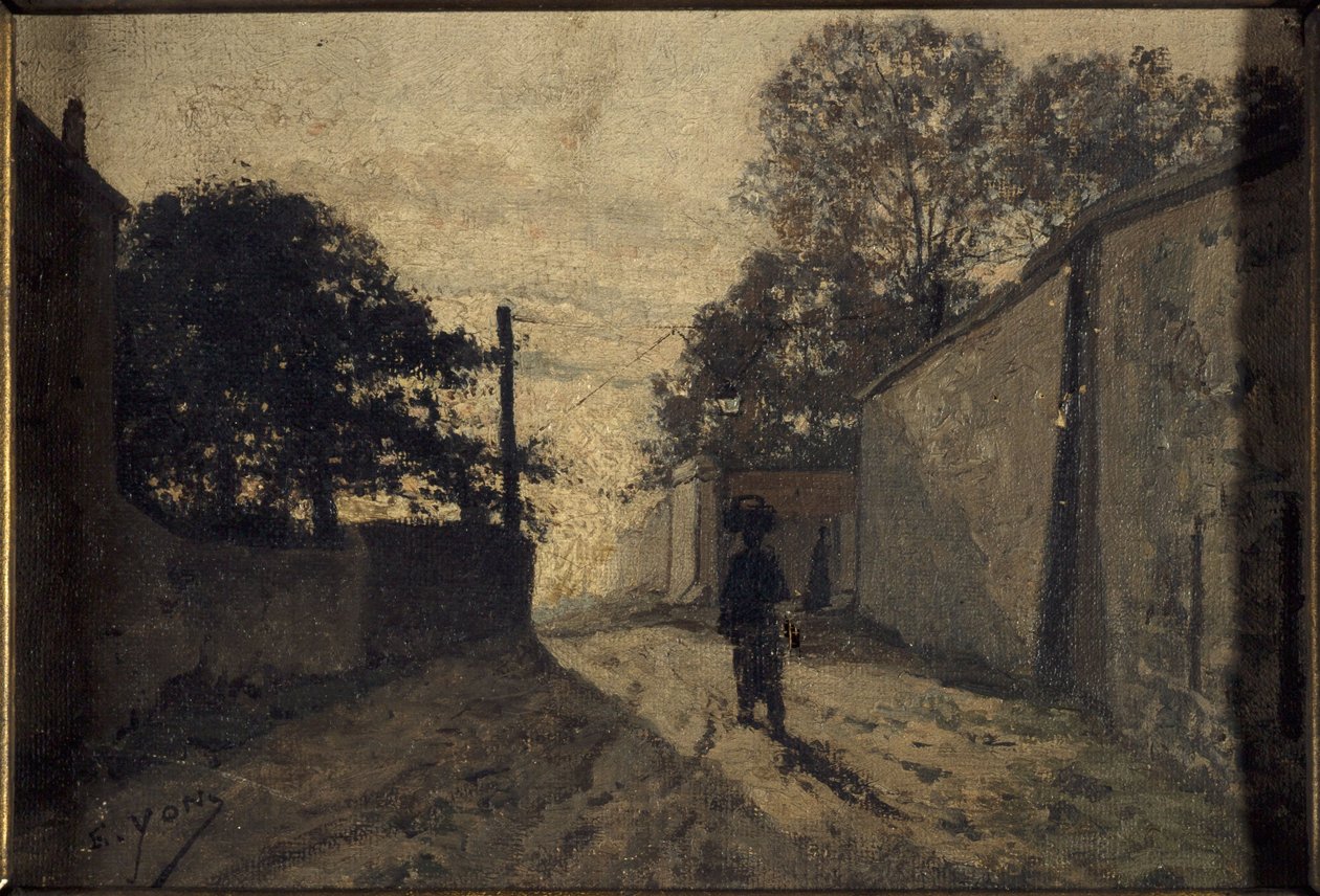 Rue Saint-Vincent in Montmartre, ca. 1865 von Edmond Charles Yon